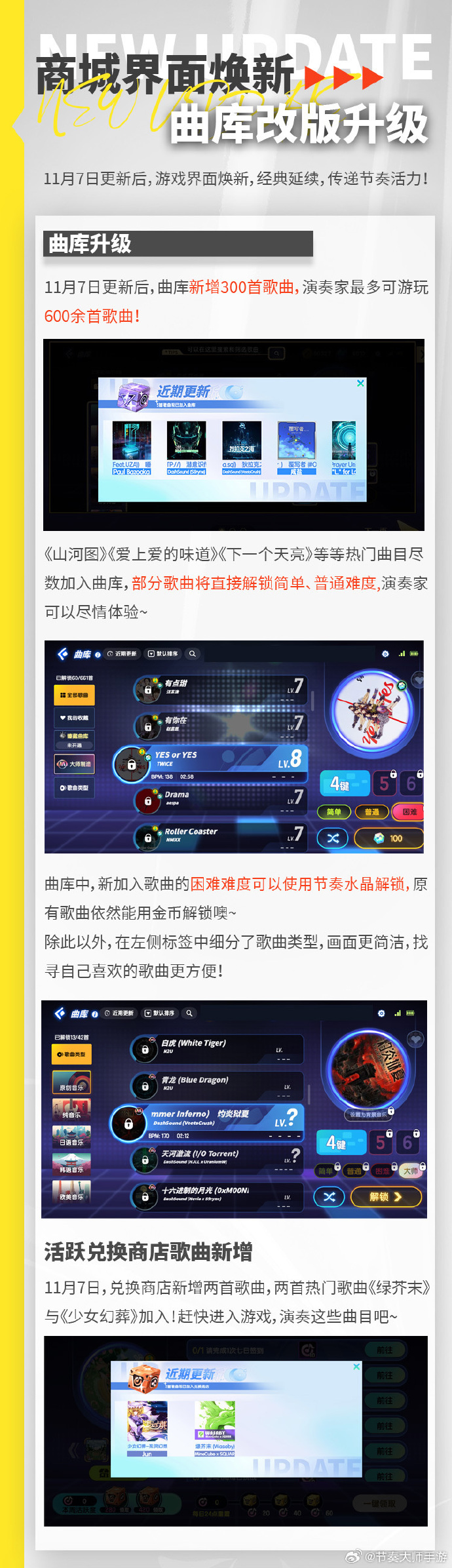 節(jié)奏大師最新版更新信息，音樂(lè)狂歡升級(jí)，節(jié)奏掌控再突破！