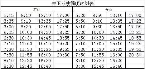 朱衛(wèi)線高速最新時(shí)刻表重磅更新??出發(fā)前必看！