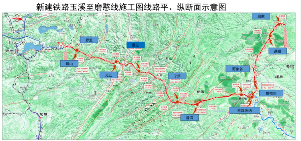 云南玉磨鐵路最新動態(tài)，一條鐵路見證城市成長與自信